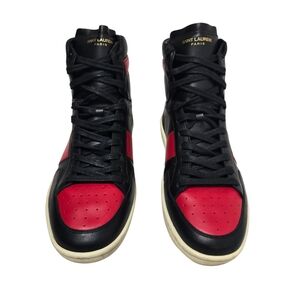 Saint Laurent Black and Red Men's Sneakers
